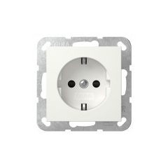   GIRA 498103 SCHUKO aljzatrendszer 55 | Érintésvédelem, kivezetés 6 mm² | tiszta fehér fényes