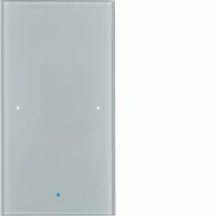   BERKER 75141034 KNX üveg érintőpanel | 1 kimenetes, Komfort | üveg alu