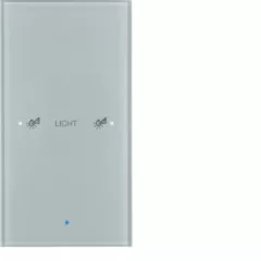   BERKER 75141134 KNX üveg érintőpanel | 1 kimenetes, Komfort, konfiguriert | glas alu