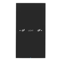   BERKER 75141155 KNX üveg érintőpanel R.3 | 1-csatornás, Komfort | fekete üveg