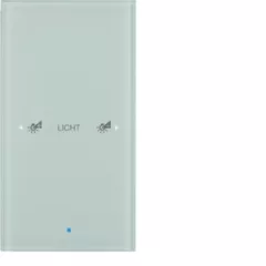   BERKER 75141930 KNX üveg érintőpanel | 1 kimenetes, Komfort, konfigurált | poláris fehér üveg