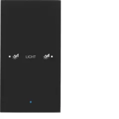   BERKER 75141935 KNX üveg érintőpanel | 1-csatornás, Komfort, konfiguriert | glas schwarz