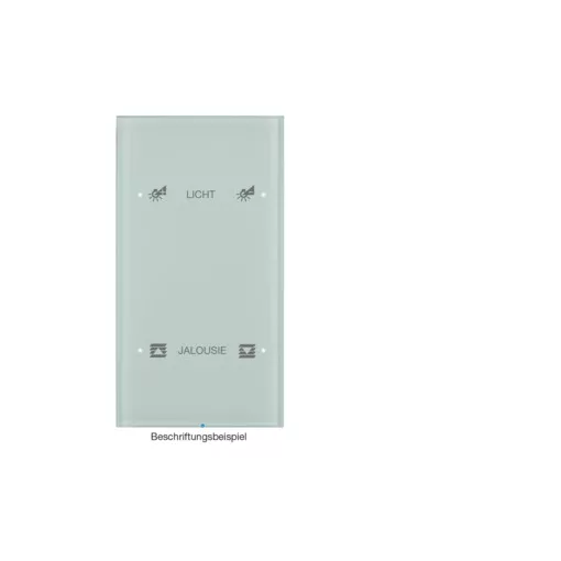 BERKER 75142150 KNX üveg érintőpanel R.3 | 2-es, Komfort, konfigurált | poláris fehér üveg
