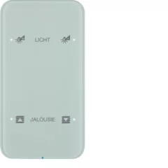   BERKER 75142160 KNX üveg érintőpanel R.1 | 2-csatornás, Komfort, konfigurált | poláris fehér üveg