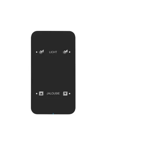 BERKER 75142165 KNX üveg érintőpanel R.1 | 2-es, Komfort, konfigurált | fekete üveg