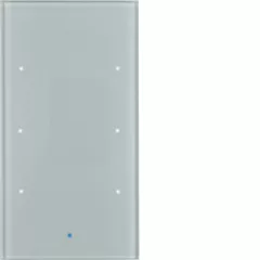   BERKER 75143034 KNX üveg érintőpanel | 3-csatornás, Komfort | üveg alu