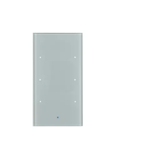 BERKER 75143034 KNX üveg érintőpanel | 3-csatornás, Komfort | üveg alu