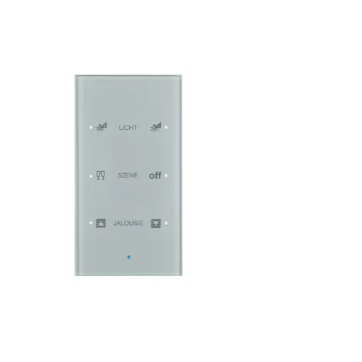 BERKER 75143134 KNX üveg érintőpanel | 3-csatornás, Komfort, konfigurált | üveg alu