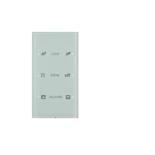 BERKER 75143150 KNX üveg érintőpanel R.3 | 3-csatornás, Komfort, konfigurált | poláris fehér üveg