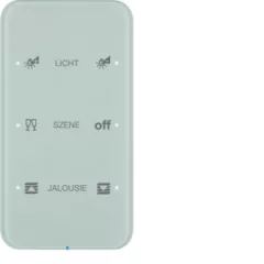   BERKER 75143160 KNX üveg érintőpanel R.1 | 3-csatornás, Komfort, konfiguriert | poláris fehér üveg