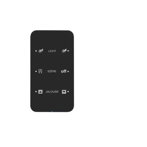 BERKER 75143165 KNX üveg érintőpanel R.1 | 3-csatornás, Komfort, konfigurált | fekete üveg