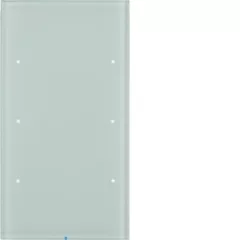   BERKER 75143850 KNX üveg érintőpanel R.3 | 3-csatornás, Komfort | poláris fehér üveg