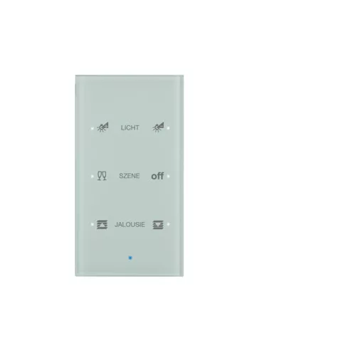 BERKER 75143930 KNX üveg érintőpanel | 3-csatornás, Komfort, konfigurált | poláris fehér üveg