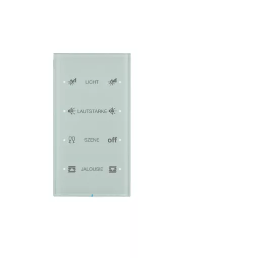 BERKER 75144150 KNX üveg érintőpanel R.3 | 4-csatornás, Komfort, konfigurált | poláris fehér üveg
