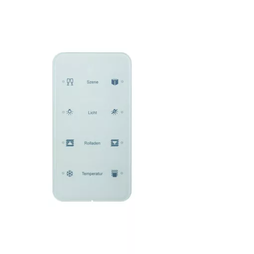 BERKER 75144160 KNX üveg érintőpanel R.1 | 4-csatornás, Komfort, konfigurált | poláris fehér üveg