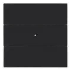   BERKER 75163092 KNX tapintásérzékelő B.IQ | 3-csatornás, Standard | fekete üveg