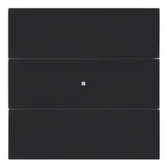   BERKER 75163592 KNX tapintásérzékelő B.IQ | 3-csatornás, Komfort | fekete üveg