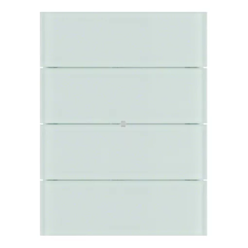 BERKER 75164090 KNX tapintásérzékelő B.IQ | 4-csatornás, Standard | üveg poláris fehér
