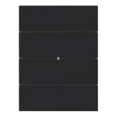  BERKER 75164092 KNX tapintásérzékelő B.IQ | 4-csatornás, Standard | üveg fekete