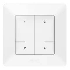   LEGRAND 752168 Netatmo KNX tapintásérzékelő Valena Life | 4-csatornás, jelenet | ultrafehér