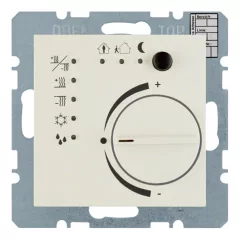  BERKER 75441152 KNX hőmérsékletszabályozó S.1/B.3/B.7 | érintőkapcsoló interfésszel | krémfehér fényes