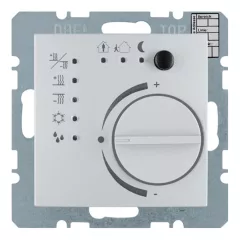  BERKER 75441183 KNX hőmérsékletszabályozó S.1/B.3/B.7 | érintőkapcsoló interfésszel | alumínium matt