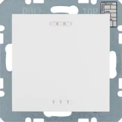   BERKER 75441259 KNX objektum helyiséghőmérséklet-szabályozó S.1 | érintőkapcsoló interfésszel | poláris fehér fényes