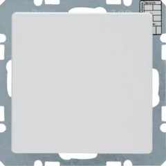   BERKER 75441329 KNX CO2-érzékelő Q.1/Q.3 | páratartalom- és hőmérséklet-szabályozóval | poláris fehér, bársonyos