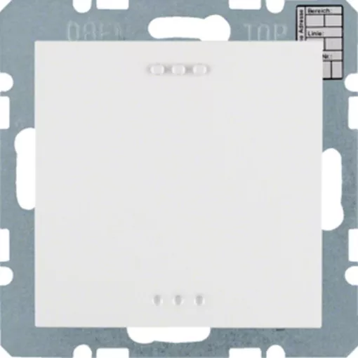 BERKER 75441359 KNX CO2-érzékelő S.1/B.3/B.7 | páratartalom- és hőmérséklet-szabályozóval | poláris fehér fényes