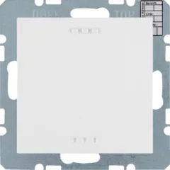   BERKER 75441389 KNX CO2-érzékelő S.1/B.3/B.7 | páratartalom- és hőmérsékletszabályozóval | poláris fehér matt