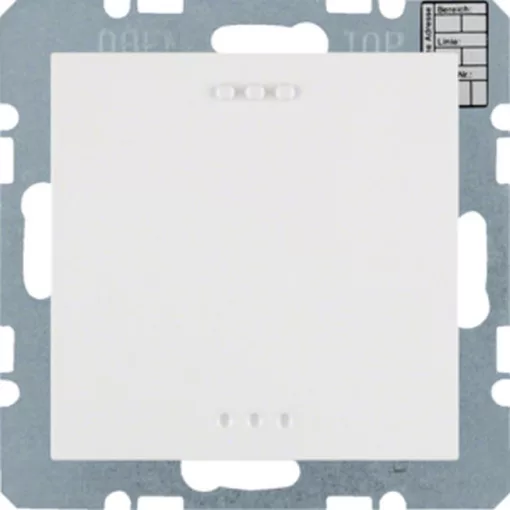 BERKER 75441389 KNX CO2-érzékelő S.1/B.3/B.7 | páratartalom- és hőmérsékletszabályozóval | poláris fehér matt