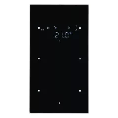   BERKER 75642035 KNX üveg érintőpanel | 2-csatornás, RTR | fekete üveg