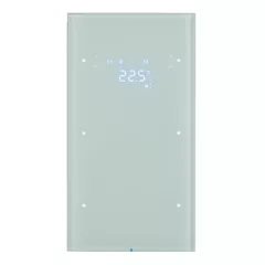   BERKER 75642050 KNX üveg érintőpanel R.3 | 2-csatornás, hőmérséklet-szabályozó | poláris fehér üveg