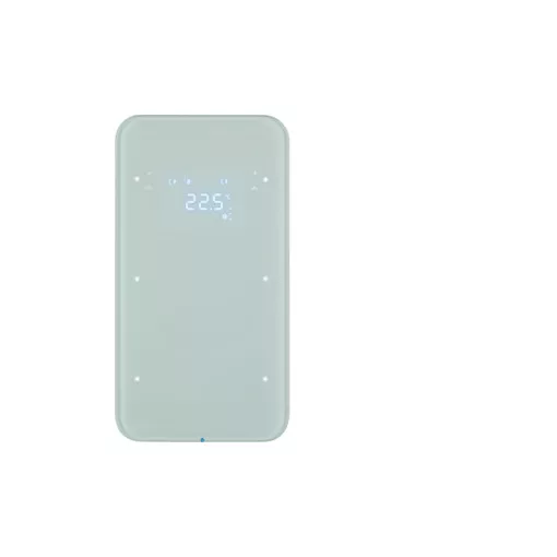 BERKER 75642060 KNX üveg érintőpanel R.1 | 2-csatornás, hőmérsékletszabályozó | poláris fehér üveg