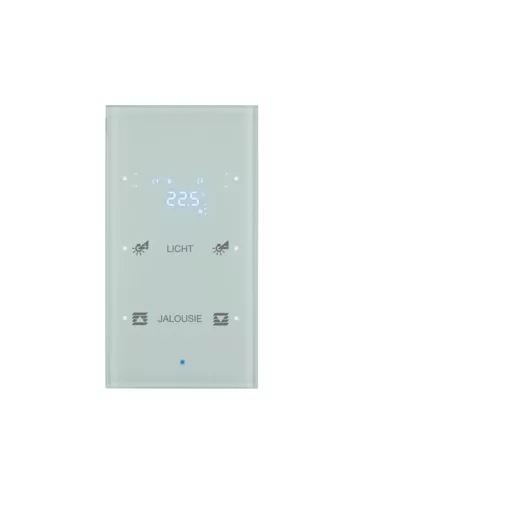 BERKER 75642130 KNX üveg érintőpanel | 2-csatornás, RTR, konfigurált | poláris fehér üveg