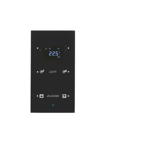 BERKER 75642135 KNX üveg érintőpanel | 2-csatornás, RTR, konfigurált | fekete üveg