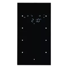   BERKER 75643035 KNX üveg érintőpanel | 3-csatornás, RTR | fekete üveg