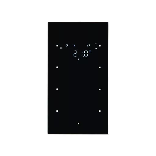 BERKER 75643035 KNX üveg érintőpanel | 3-csatornás, RTR | fekete üveg