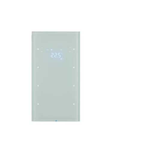 BERKER 75643050 KNX üveg érintőpanel R.3 | 3-csatornás, hőmérséklet-szabályozó | poláris fehér üveg