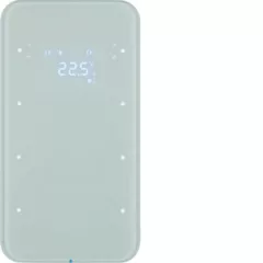   BERKER 75643060 KNX üveg érintőpanel R.1 | 3-csatornás, termosztát | poláris fehér üveg