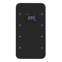   BERKER 75643065 KNX üveg érintőpanel R.1 | 3-csatornás, termosztát | fekete üveg