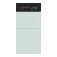   BERKER 75665590 KNX hőmérséklet-szabályozó B.IQ | 5-csatornás | üveg poláris fehér