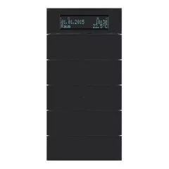   BERKER 75665592 KNX hőmérsékletszabályozó B.IQ | 5-csatornás | üveg fekete