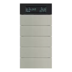   BERKER 75665593 KNX hőmérsékletszabályozó B.IQ | 5-csatornás | csiszolt nemesacél