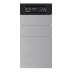   BERKER 75665594 KNX hőmérséklet-szabályozó B.IQ | 5-csatornás | eloxált alumínium