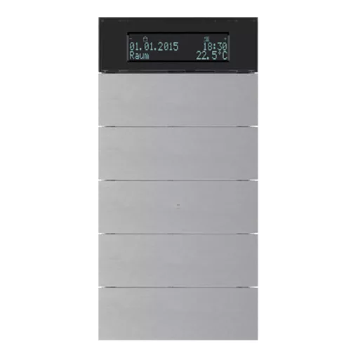 BERKER 75665594 KNX hőmérséklet-szabályozó B.IQ | 5-csatornás | eloxált alumínium