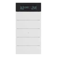   BERKER 75665599 KNX hőmérsékletszabályozó B.IQ | 5-csatornás | poláris fehér matt