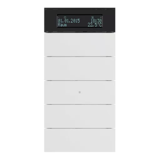 BERKER 75665599 KNX hőmérsékletszabályozó B.IQ | 5-csatornás | poláris fehér matt