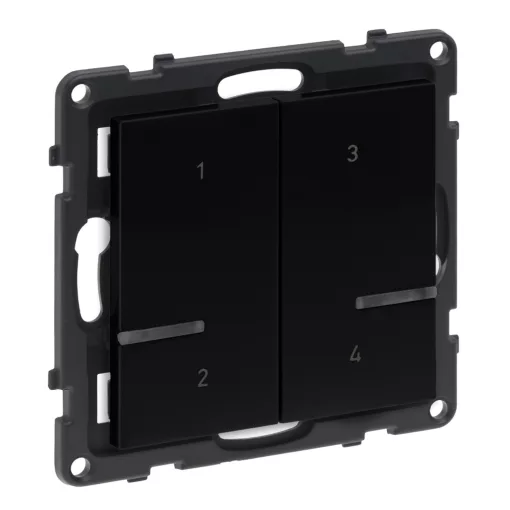 LEGRAND 765835 feliratozható tapintásérzékelő SEANO with Netatmo | 4-csatornás, jelenetek | fekete