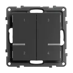   LEGRAND 765935 feliratozható tapintásérzékelő SEANO with Netatmo | 4-csatornás, jelenetekkel | antracit
